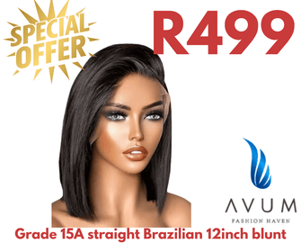 12inch full frontal bob - Avum Fashion Haven