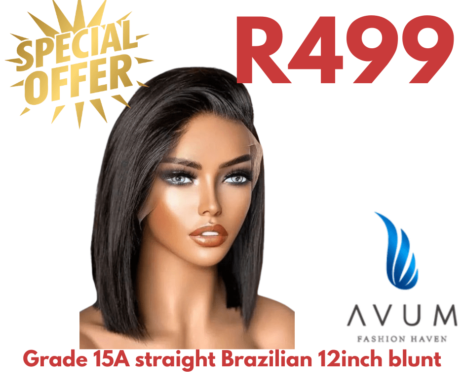 12inch full frontal bob - Avum Fashion Haven