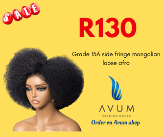 15A Mongolian loose Afro - Avum Fashion Haven