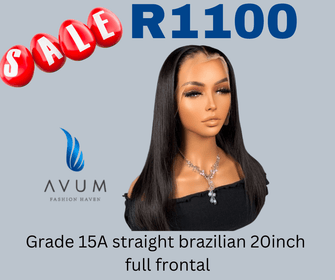 20inch straight full frontal - Avum Fashion Haven