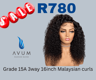 3way 16inch Malaysian curls - Avum Fashion Haven