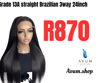 3way 24inch straight Brazilian - Avum Fashion Haven