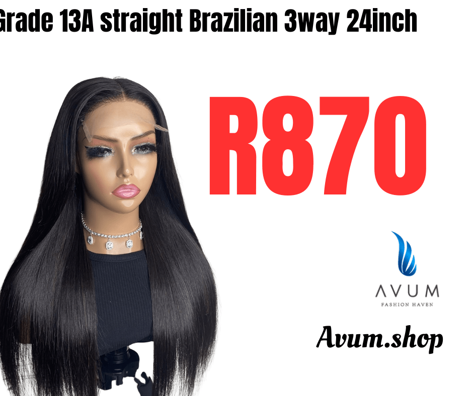 3way 24inch straight Brazilian - Avum Fashion Haven