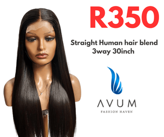 3way human hair blend 30inch - Avum Fashion Haven