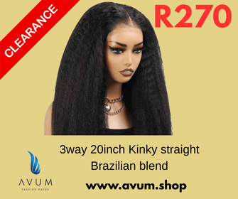 3way kinky straight brazilian blend - Avum Fashion Haven
