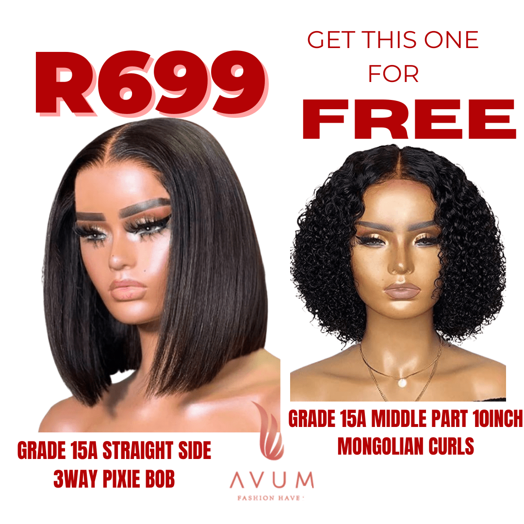3way pixie bob + free 10inch Mongolian - Avum Fashion Haven