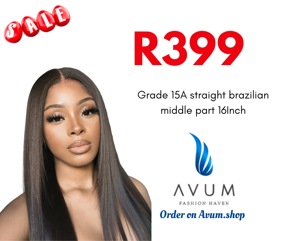 Straight Brazilian 16inch middle part