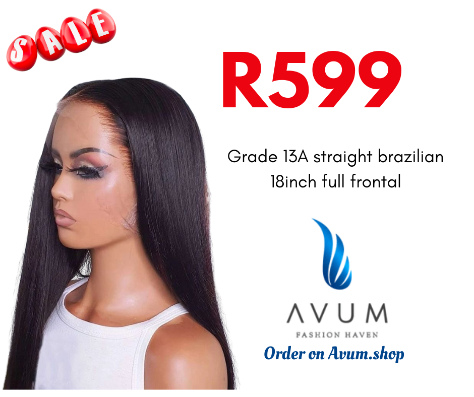 18inch straight Brazilian full frontal