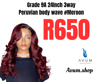 Body wave 24inch meroon - Avum Fashion Haven