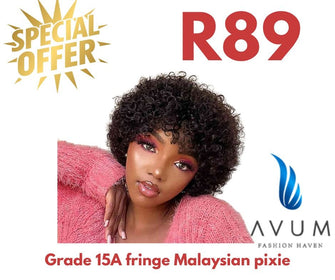 Fringe Malaysian pixie - Avum Fashion Haven