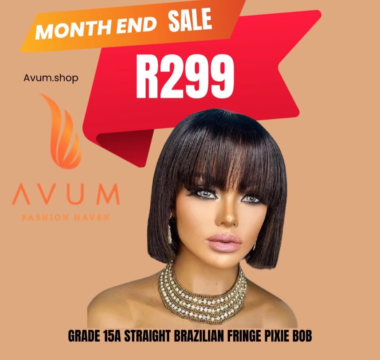 Fringe pixie bob - Avum Fashion Haven