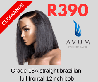Grade 15A 12inch full frontal - Avum Fashion Haven