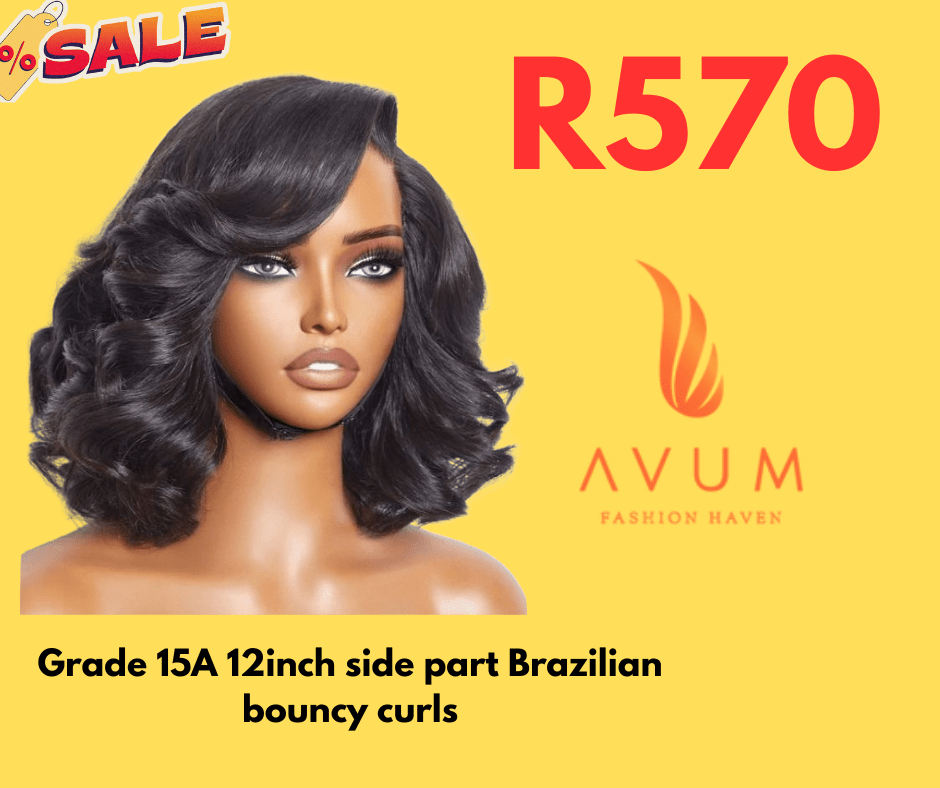 Grade 15A Side part Brazilian bouncy curls - Avum Fashion Haven