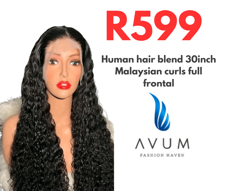 Human hair blend 30inch Malaysian curls - Avum Fashion Haven