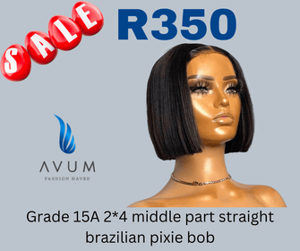 Middle part pixie bob - Avum Fashion Haven