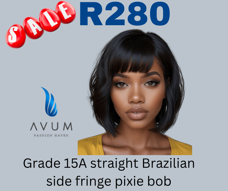 Side fringe pixie bob - Avum Fashion Haven