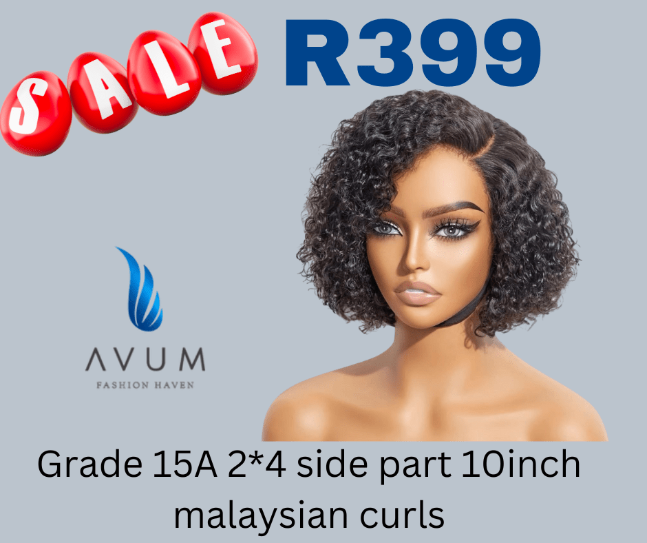 Side part 10inch Malaysian - Avum Fashion Haven